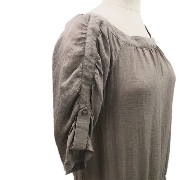 The Limited Blouson Dress Short Medium Linen Rayon - Picture 5 of 10